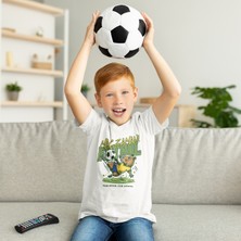 Tişört Kodu Maç Zamanı Futbolcu Kapibara Çocuk Tişört