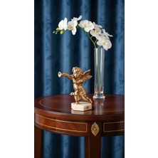 Montdekor El Yapımı Mermer Taşlı Bronz Desenli Obje