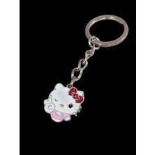 Gossip Team Antik Gümüş Kaplama Vintage Hello Kity Sembol Anahtarlık