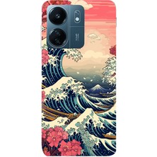 Manitoba Xiaomi Redmi 13C Uyumlu Baskılı Yumuşak Silikon Şeffaf Telefon Kılıfı