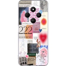 Manitoba Xiaomi Redmi 14C Uyumlu Baskılı Yumuşak Silikon Şeffaf Telefon Kılıfı