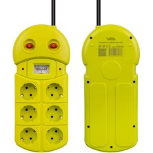 SiHako Vea VE-970B 6'lı 1.5 Metre Grup Priz