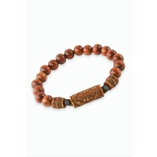 Starseven Kuru Kafa Bambu Ahşap Bileklik 8 mm