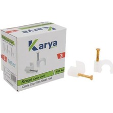 SiHako Karya Kroşe 3 Numara Çelik Çivili 100'LÜ Paket