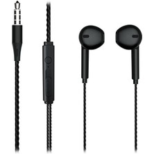 SiHako Lecoo EH104B 3.5 mm Jacklı Kablolu Kulak Içi Mikrofonlu Kulaklık Siyah