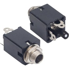 SiHako 6.3mm Gitar Jack Şase Stereo Dik