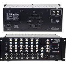 SiHako Magicvoice MV-300EF-TR 300 Watt 6 Mikrofon Girişli Usb-Bluetooth Destekli Trafolu Mixer Anfi