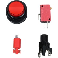 SiHako IC-180J-1 Atari Butonu 12V Ledli Kafa Çapı 24MM Delik Çapı 24MM