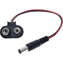 SiHako 9 Volt 2.1 mm Jacklı Pil Başlığı (IC-232A)