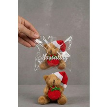 Belirtilmemiş Yeni Sezon Yılbaşı Temalı Kırmızı Şapkalı Peluş Ayıcık Anahtarlık – Çanta ve Anahtar Süsü