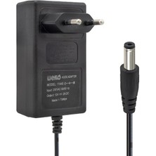 SiHako Weko 12 Volt 2 Amper 24 Watt Plastik Kasa Priz Tipi Adaptör (5.5x2.5 Uçlu)