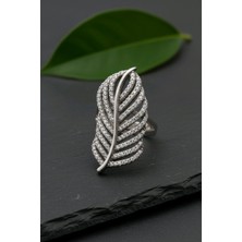 Tasarım Yaprak Pırlanta Montür Yüzük