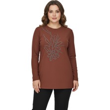 Nazal Kadın Önü Nakışlı Bluz BGL-ST05091