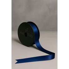 Massaltay 3 cm Lacivert Saten Kurdele – Parlak Dekoratif Şerit, Hediye Paketleme ve Süsleme Malzemesi