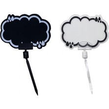 Saplamalı Fiyatlık Bulut - Şeffaf (Pakette 10 Adet)