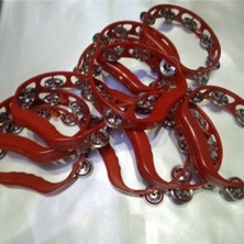 Massaltay Manisalılar 16 Adet Plastik Kına Tefi Kırmızı