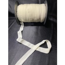 Massaltay Krem Lastik Saç Bandı 1,5 cm 5 Metre | Esnek Dikiş ve Aksesuar Lastiği