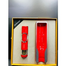 Parmida Pürmüz Alevli Puro Çakmağı ve Puro Küllüğü 2'li Profesyonel Puro Seti