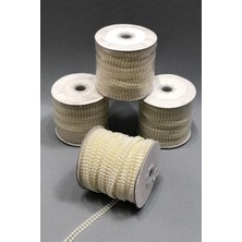 Belirtilmemiş Krem Çift Sıra Kesik Inci 4 mm 1 Metre – Boncuk