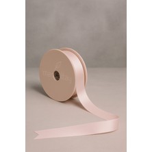 Massaltay 3 cm Açık Pudra Saten Kurdele – Parlak Dekoratif Şerit, Hediye Paketleme ve Süsleme Malzemesi