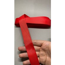 Massaltay Kırmızı Grogren Kurdele 3 cm 5 Metre – Dekoratif Şerit, Hediye Paketleme, Kına ve Hobi Süsleme