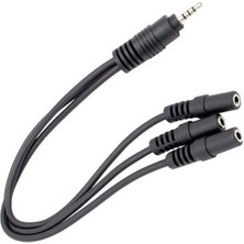 SiHako Kulaklık Mikrofon Çoklayıcı 3 Port 3.5 mm Splitter Çevirici Dönüştürücü Adaptör PM-4871