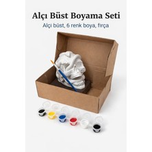 Kalıpcım Alçı Büst Boyama Seti (Kafatası-Yılan Desenli)