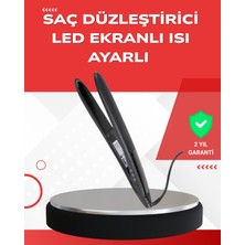 TeknoKapsül Profesyonel 2025 Saç Düzleştirici Isı Ayarlı Titanyum Seramik Plakalı A Kalite - TK0027-5U2ZO
