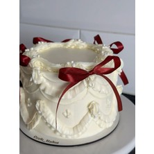 Massaltay Bordo Pasta Süsleme ve Hediye Paketleme Fiyonk – 20 Adet Dekoratif Fiyonk