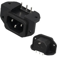 SiHako IC-212C C14 Power Soket Erkek Kulaklı 90'c Pcb