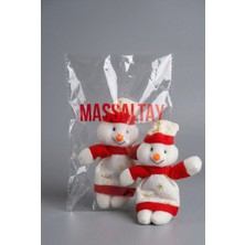 Belirtilmemiş Beyaz Yılbaşı Temalı Kardan Adam Peluş Anahtarlık – Yeni Sezon Çanta ve Anahtar Süsü