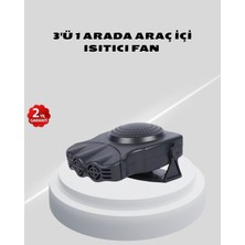 Aykn 3’ü 1 Arada Araç Içi Isıtıcı ve Fan 150W Güçlü ve 360° Dönebilen Başlıklı (485