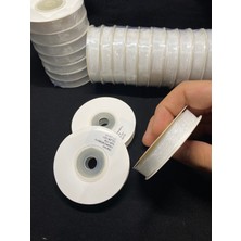 Massaltay Beyaz Organze Kurdele 1cm 25 Metre – Dekoratif Şerit, Nikah ve Hediye Süsleme