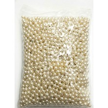 Massaltay 8 mm Krem Tam Inci Boncuk 500 Gram – Dekoratif Boncuk, Takı & Hobi Malzemesi