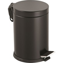 Go İthalat 12LT Siyah Pedallı Metal Çöp Kovası (784)