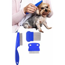 TeknoKapsül Evcil Hayvan Bit Tarağı Seti Paslanmaz Çelik Bıçaklı 4'lü Set - TK0027-5U5XG7