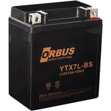 SiHako Orbus 12 V 7 Amper Elektrikli Karbon Bisiklet Aküsü YTX7L-BS