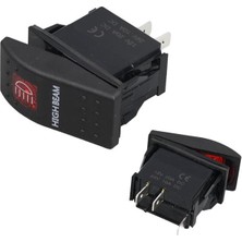 SiHako Projektör Sembollü Işıklı 3 Pinli On-Off 12-24V Marin Switch