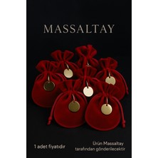 Massaltay Kırmızı Kınalı Kese Hediyelik 1 Adet – Düğün, Nişan, Nikah, Söz, Sünnet, Mevlüt, Doğum