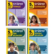 Tudem Yayınları 5.sınıf Stüdyo Türkçe - Matematik - Fen Bilimleri - Sosyal Bilgiler 4'lü Set
