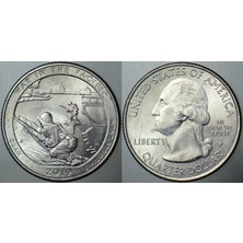 Banknoting Amerika Çeyrek Dolar 2019 P. Pasifikte Savaş-Guam. Çilaltı.