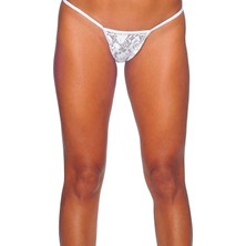 Dodes Beyaz Dantelli Tanga DL1165