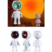 Shopwave Astronot Işık Projektörü Gökkuşağı Projeksiyon Gece Lambası Hediyelik