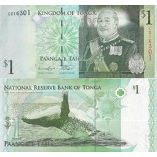 Tonga 2009 Yılı 1 Pa’anga Yabancı Kağıt Para Çil ( Unc ) Koleksiyon Para