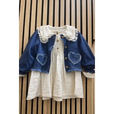 NerKids Kot Ceketli Düğmeli Elbise