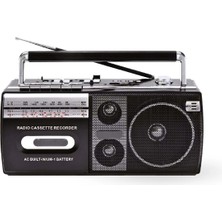 Generic Siyah Kaset Çalar - Bluetooth USB Tf Aux Fm Özellikli