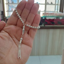 OltutaşıMarket 925 Ayar Küre Kesim Gerçek Gümüş Tesbih Mini 5 mm