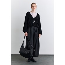 Manuka Soft Dokulu Kazak Siyah