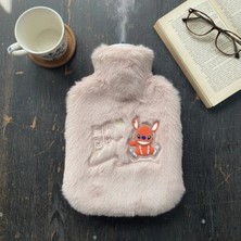 Mey İthalat Mutlu Robot Hayvan Figürlü Pembe Peluş Sıcak Su Torbası 1 Lt – Yumuşak Kılıf, Uzun Süre Sıcak Tutan Termal Su Torbası