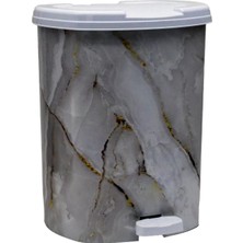 Marsilyan Asude 2 No Desenli Pedallı Çöp Kovası ROYALEKS-ASD187